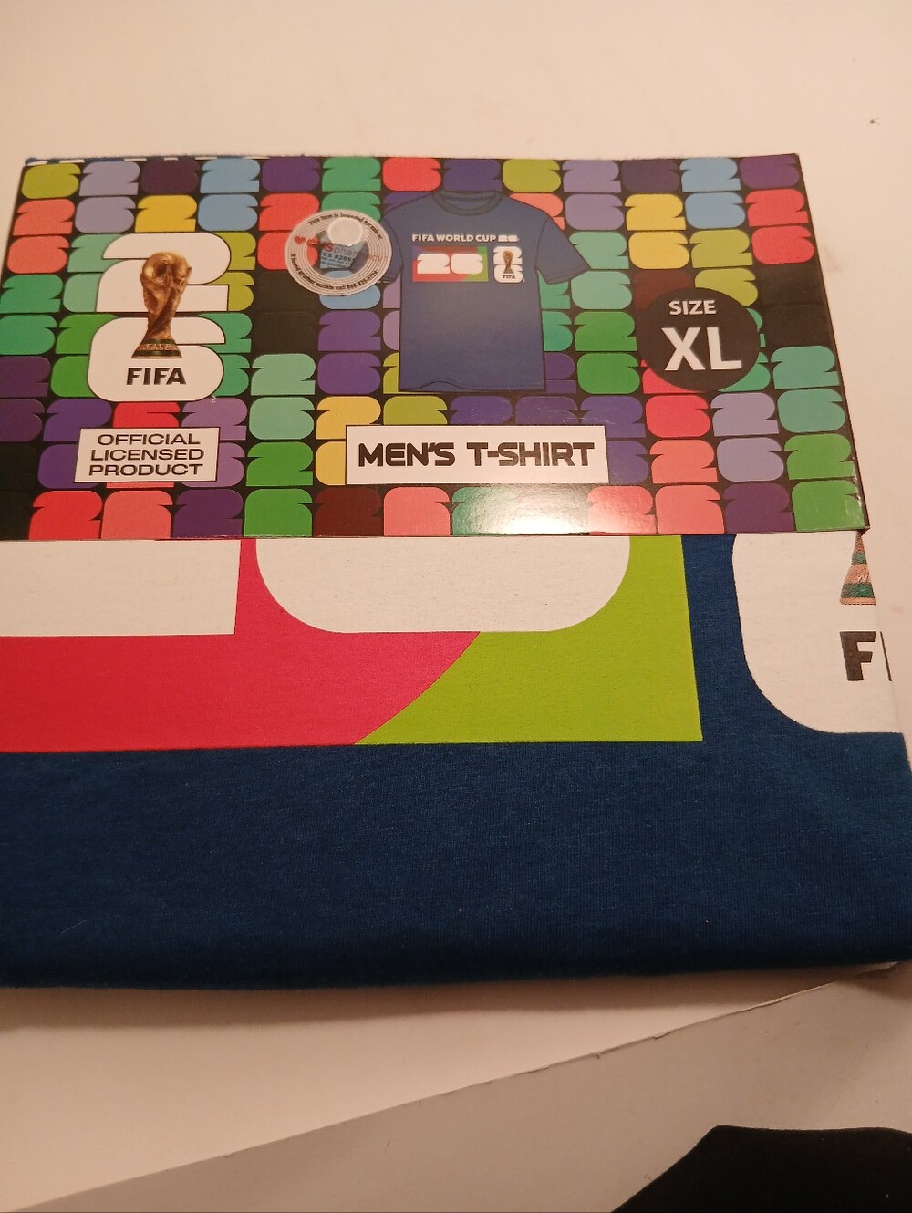 World Cup 2026 Soccer Men's XL T-Shirt - Blue